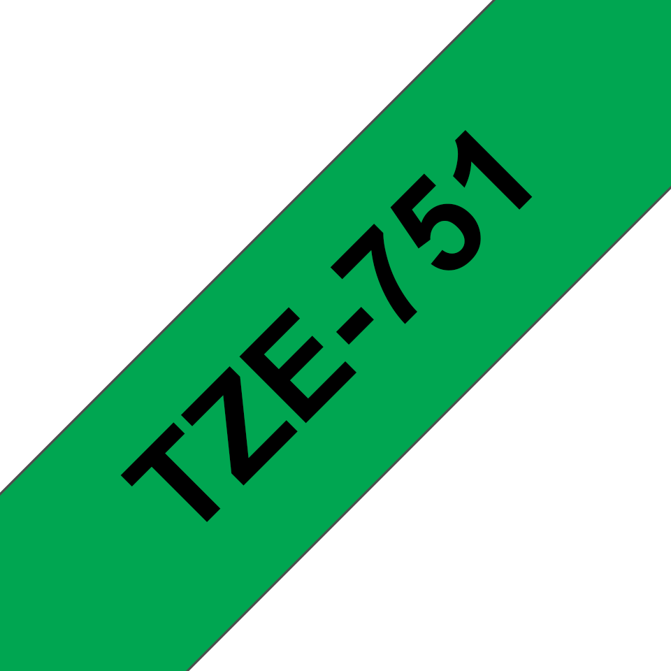 TZE751 BROTHER PT Schriftband 24mm gruen