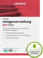 LEXWARE ESD anlagenverwaltung pro 2025 unbegrenzte Laufzeit Download