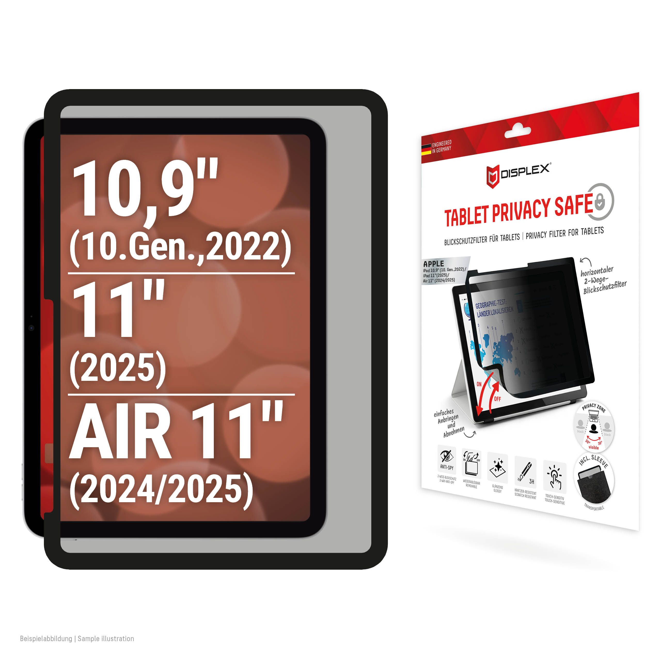 DISPLEX PR Safe iPad 10,910iPad 1125iPad Air1125