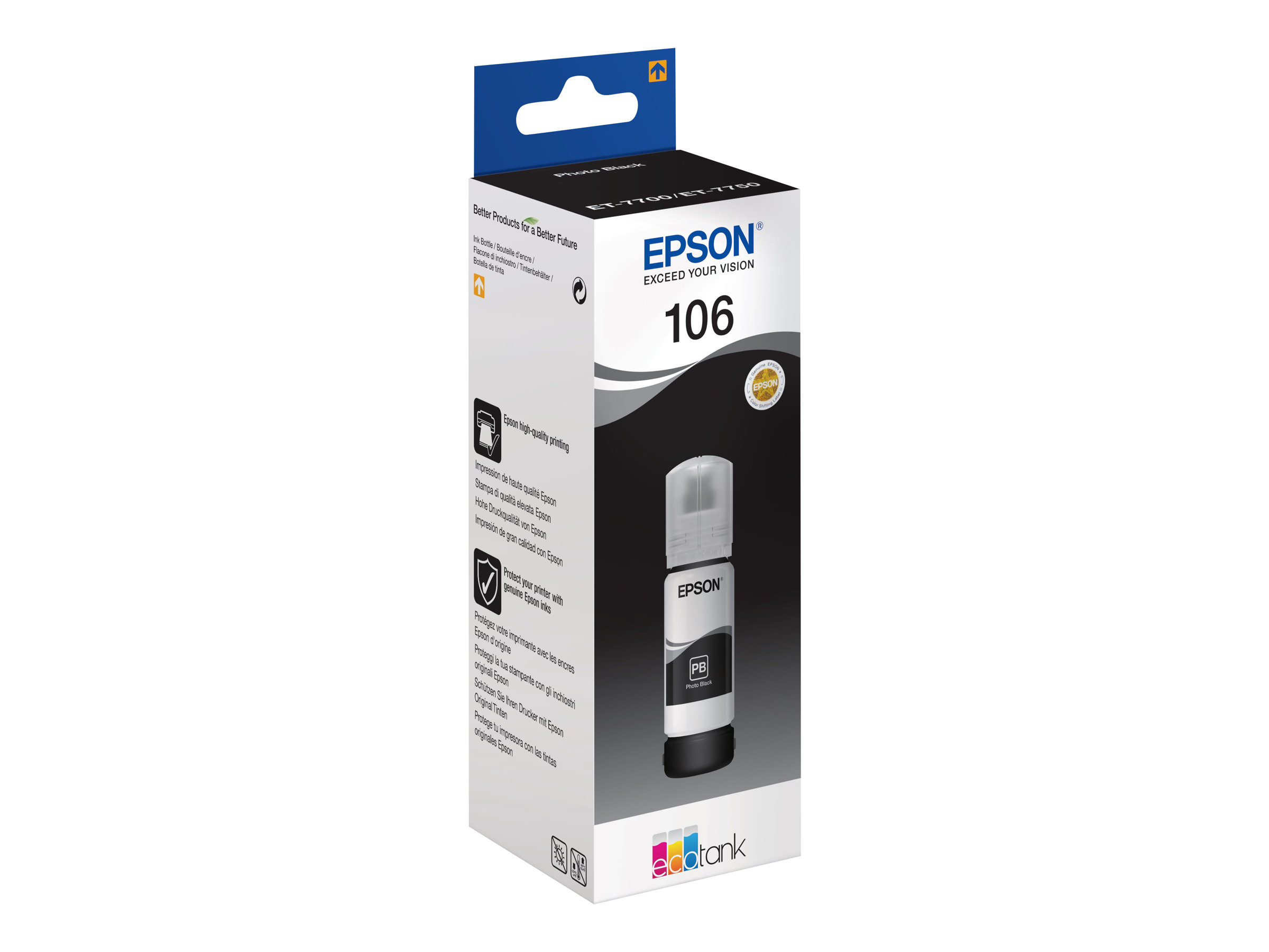 EPSON 5LB 106 EcoTank Photo Black ink bottle EPSON 5LB 106 EcoTank Photo Black ink bottle