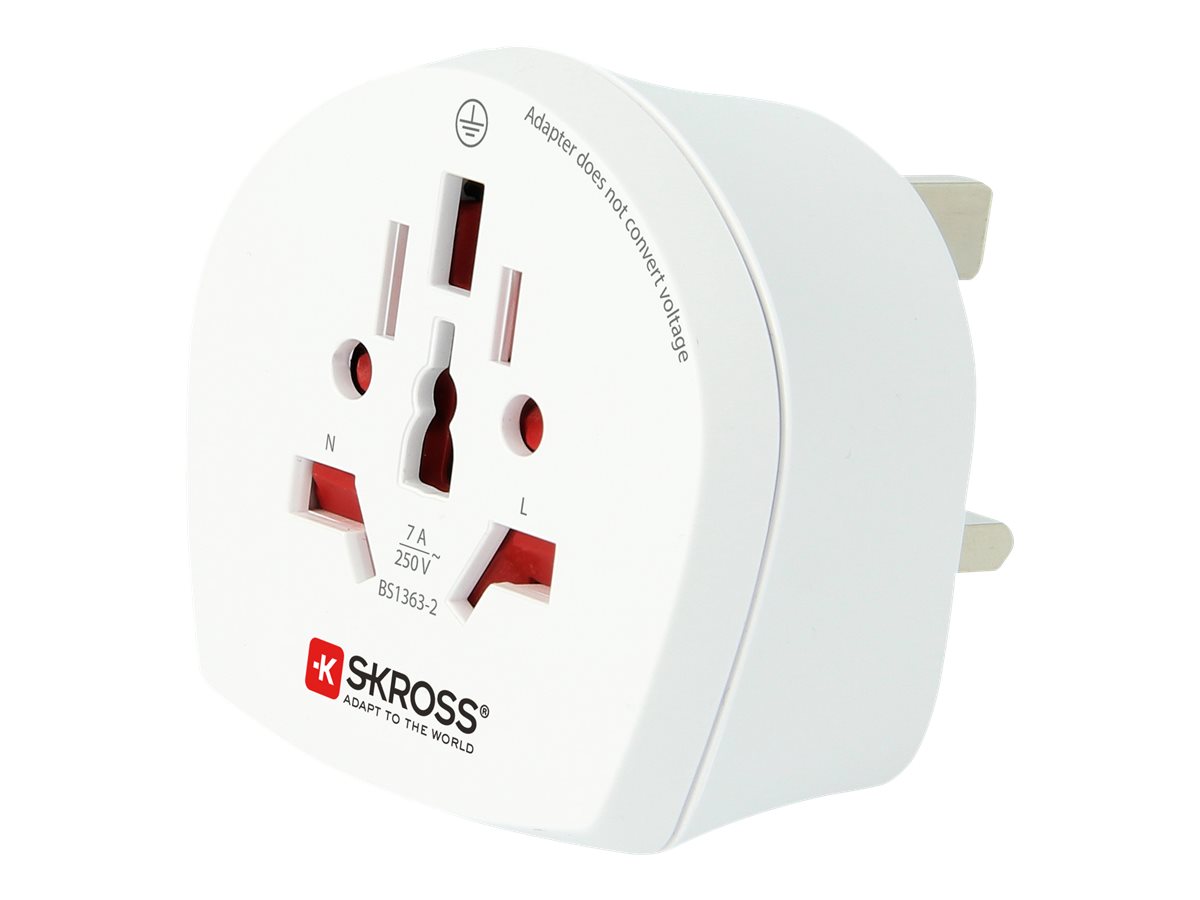 SKROSS Reiseadapter World to UK (7A, BS) SKROSS Reiseadapter World to UK (7A, BS)