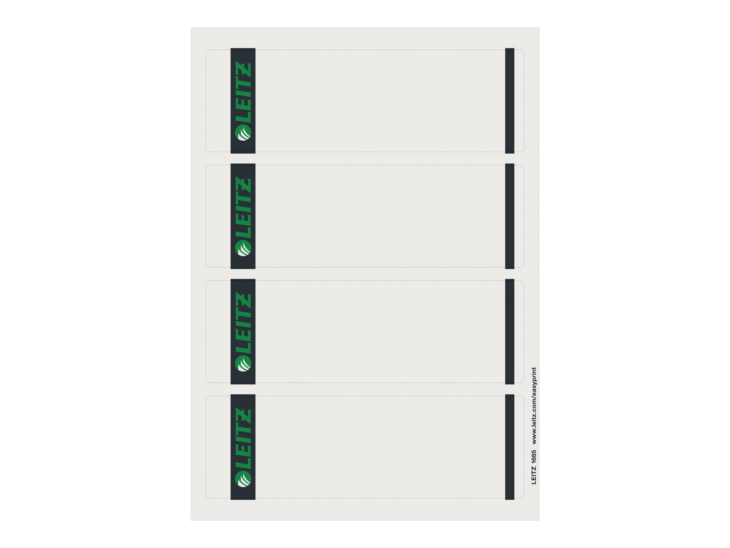 400 LEITZ Ordneretiketten 1685-00-85 grau 400 LEITZ Ordneretiketten 1685-00-85 grau