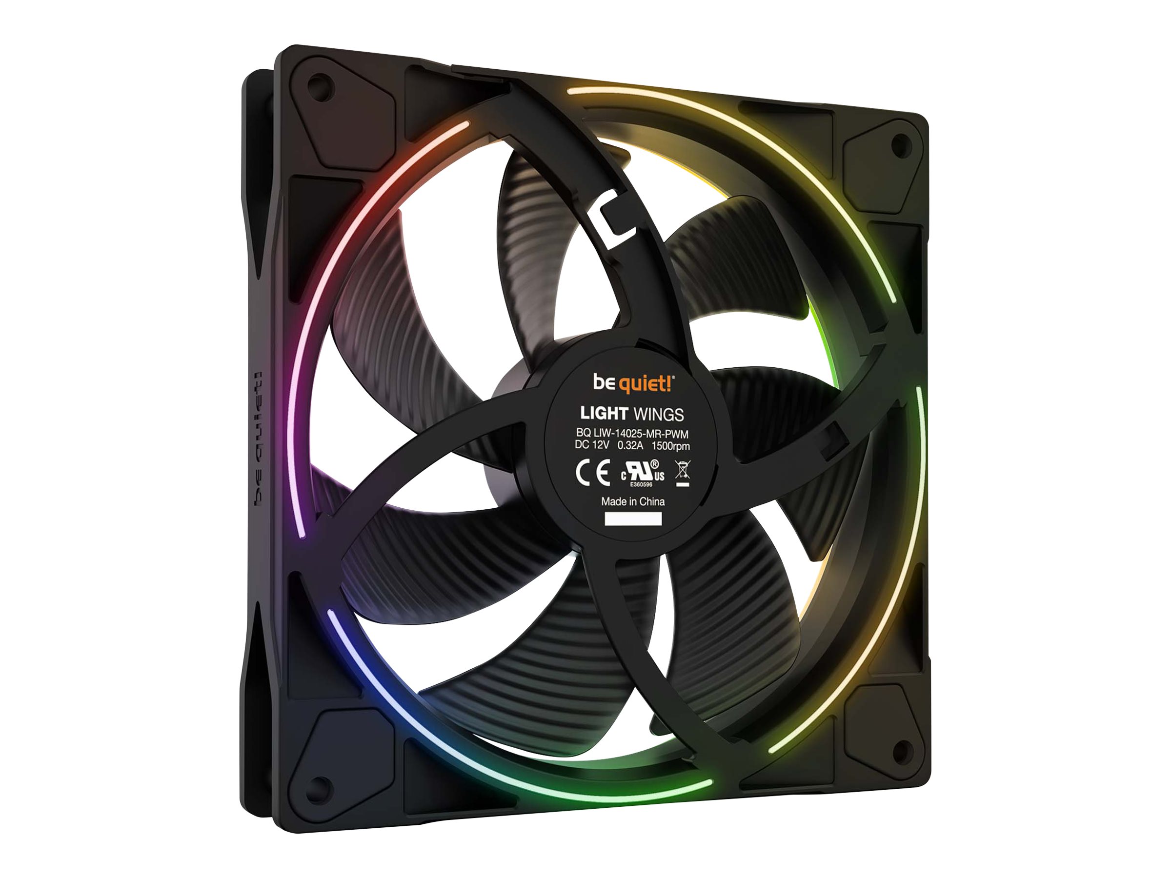 140mm be quiet LIGHT WINGS 140mm PWM ARGB TriplePack