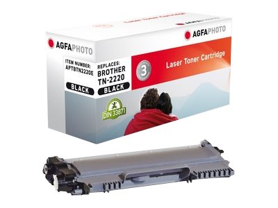 AgfaPhoto Toner APTBTN2220E ers. Brother TN-2220 BK