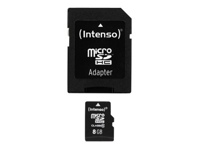 8GB microSDHC Class 10 + SD-Adapter