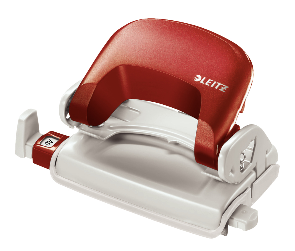 LEITZ Locher NeXXt Mini 5058 rot, 1 St