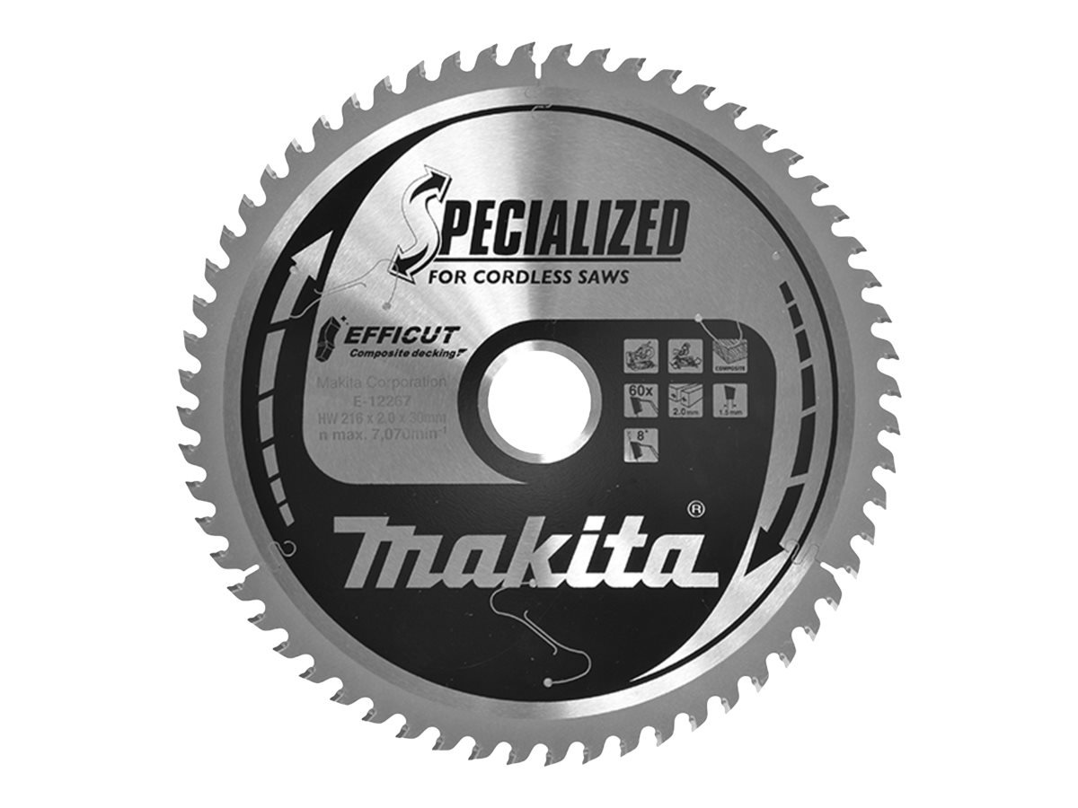makita E-12267 Kreissägeblatt 216,0 mm, 60 Zähne makita E-12267 Kreissägeblatt 216,0 mm, 60 Zähne
