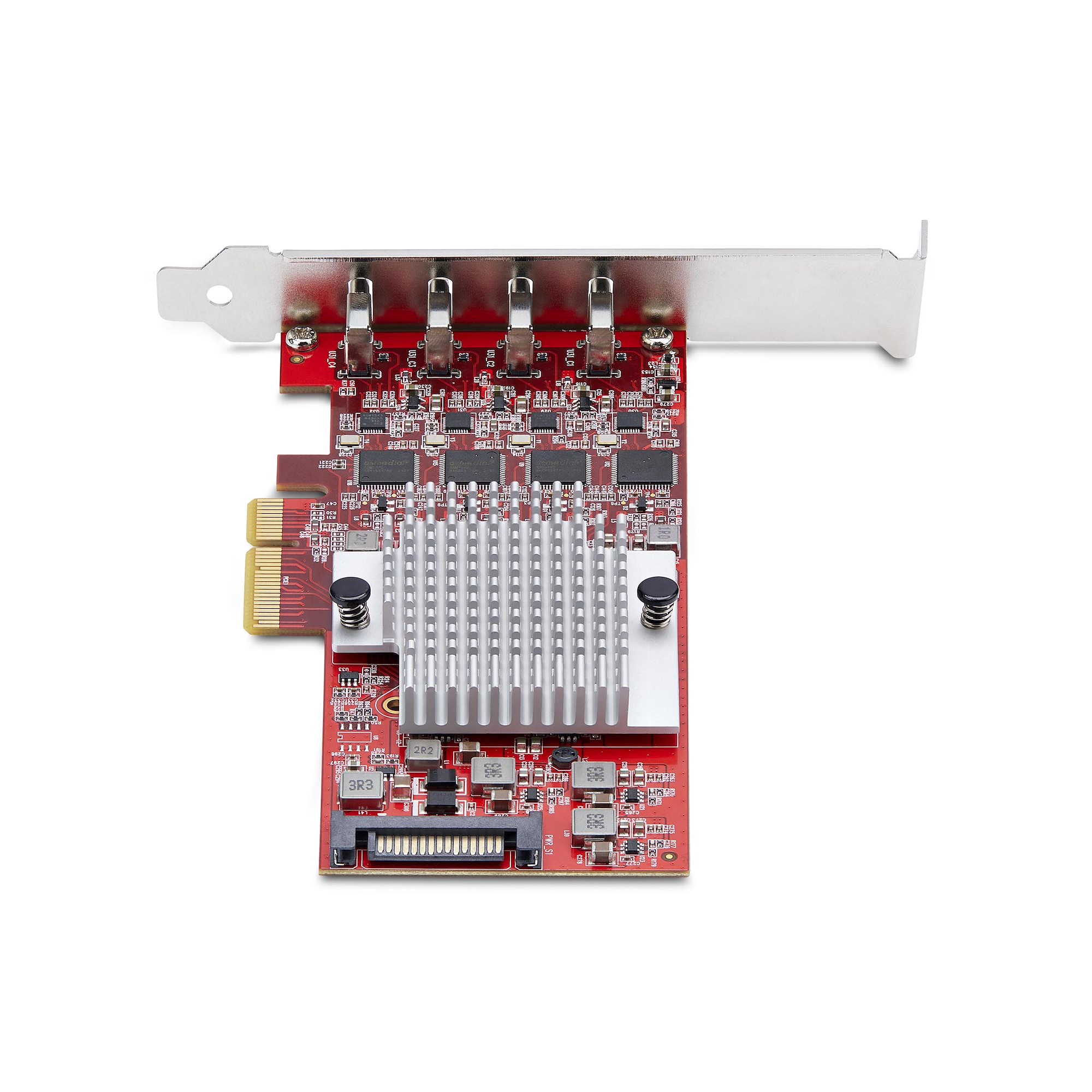 STARTECHCOM 4Port USBC 10Gbps PCIe Karte 4x Separate USB 32 Kontroller PCI Express 30 Standardprofil Bugel TAA