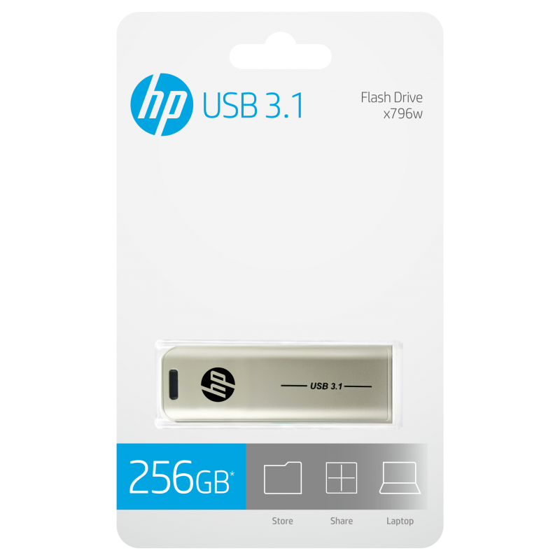 HP USBStick x796w metallic 256 GB, 1 St