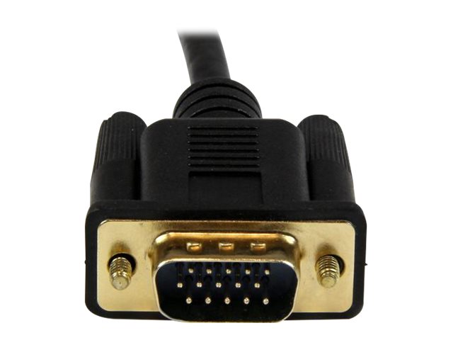 StarTech.com 1,8m aktives HDMI auf VGA Konverter Kabel - HDMI zu VGA Adapter 180cm - Schwarz - 1920x1200 / 1080p - Videokonverter - Schwarz