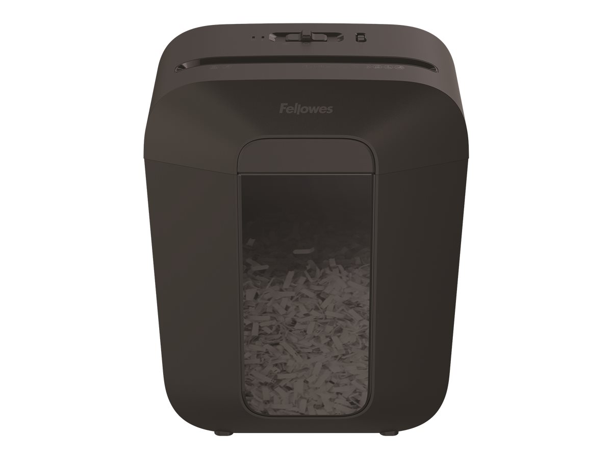Fellowes Powershred LX45 Aktenvernichter mit Partikelschnitt P-4, 4 x 37 mm, bis 8 Blatt, schwarz Fellowes Powershred LX45 Aktenvernichter mit Partikelschnitt P-4, 4 x 37 mm, bis 8 Blatt, schwarz