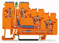Wago Initiatorenklemme 270-564/281-483 3Leiter orange LED Wago Initiatorenklemme 270-564/281-483 3Leiter orange LED