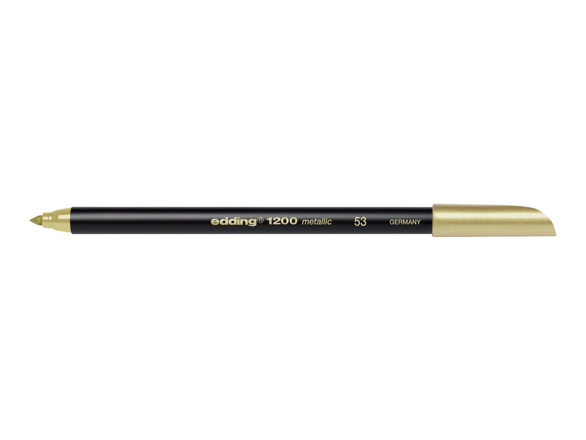 edding 1200 metallic colourpen Filzstift gold, 1 St. edding 1200 metallic colourpen Filzstift gold, 1 St.