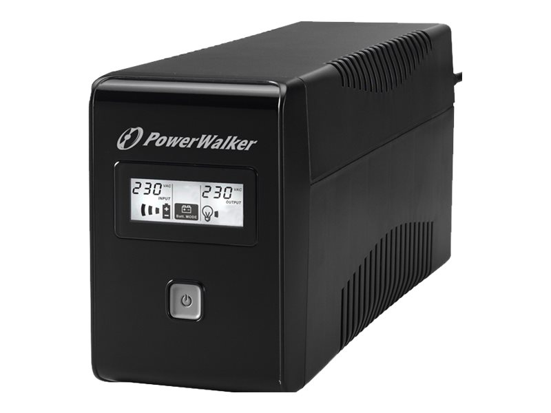 POWERWALKER VI 850 LCD Schuko 850VA / 480W Line-Interactive USV Tower AVR LCD