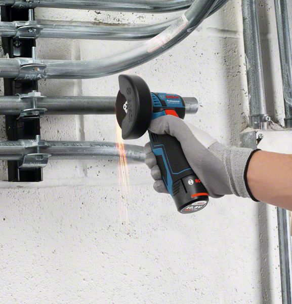 BOSCH Professional GWS 12V76 AkkuWinkelschleiferSet 12,0 V, mit 2 Akkus