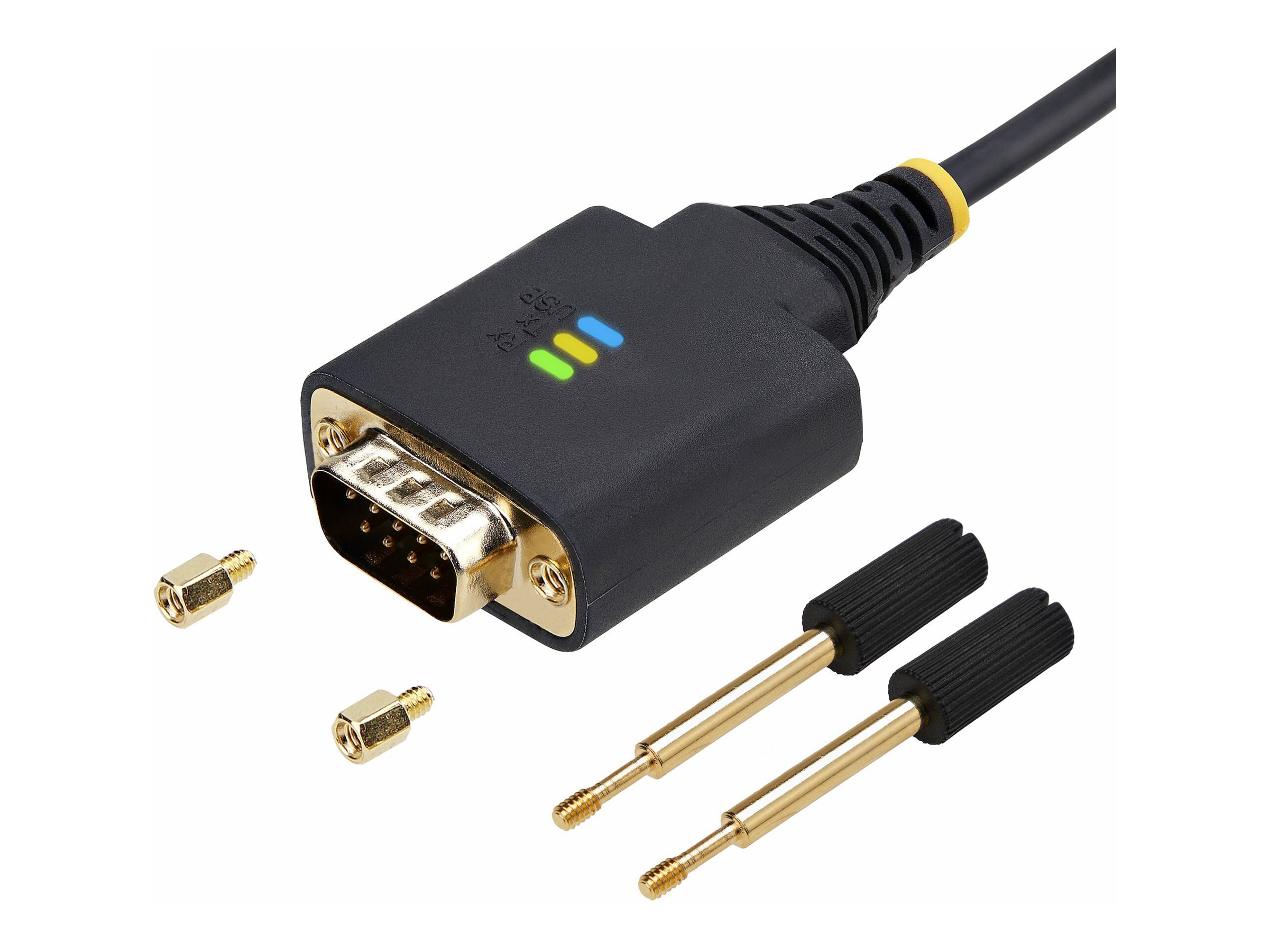 STARTECH.COM 4m 2-Port USB auf Seriell Adapter COM-Retention FTDI USB-A zu DB9 RS232 Kabel Wechselbare Schrauben/Muttern
