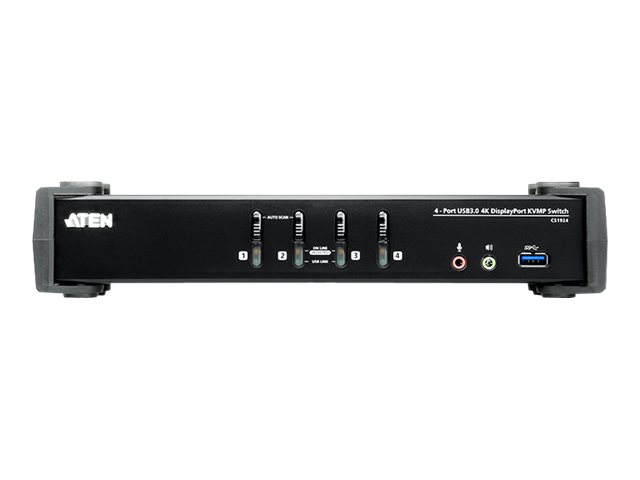 ATEN CS1924 KVMP Switch - KVM-/Audio-/USB-Switch - 4 Anschlüsse