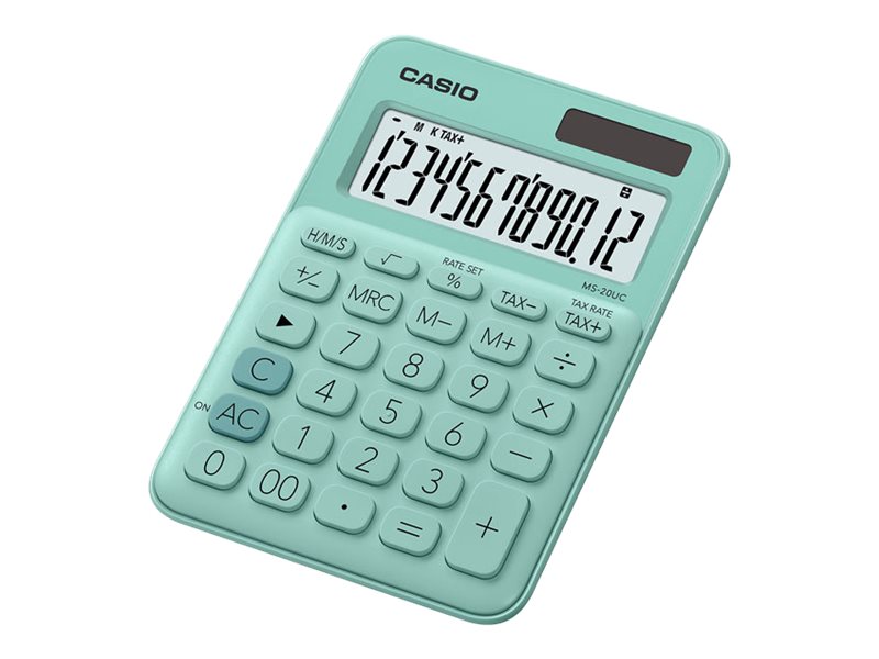 CASIO MS-20UC Tischrechner gruen CASIO MS-20UC Tischrechner gruen