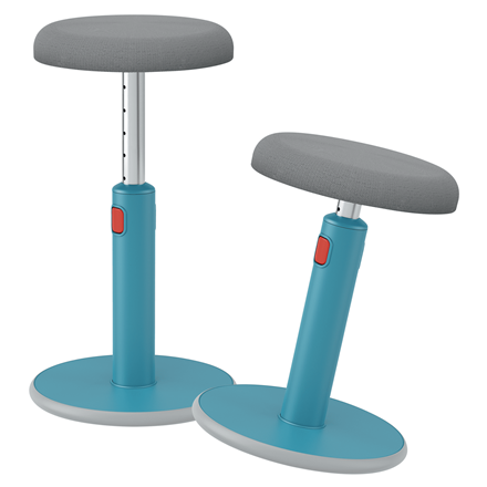 LEITZ Bürohocker Ergo Cosy 65180061 grau, blau, 1 St