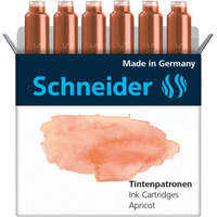 Schneider Tintenpatronen für Füller Pastell apricot, 6 St