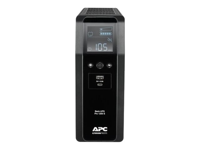 APC Back UPS Pro BR 1200VA Sinewave 8 Outlets AVR LCD interface