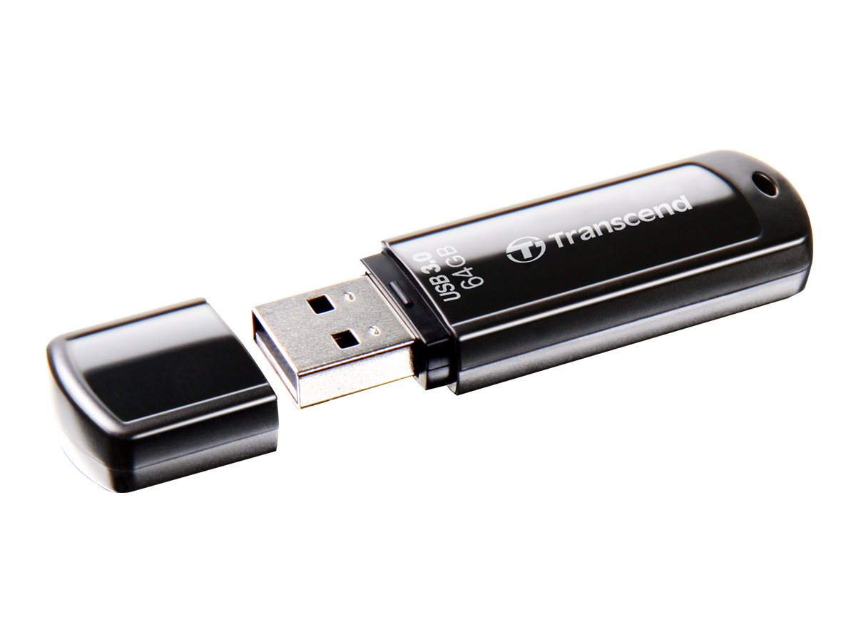 TRANSCEND JetFlash 700 64GB USB 3.0 Flash Drive 80MB/s schwarz