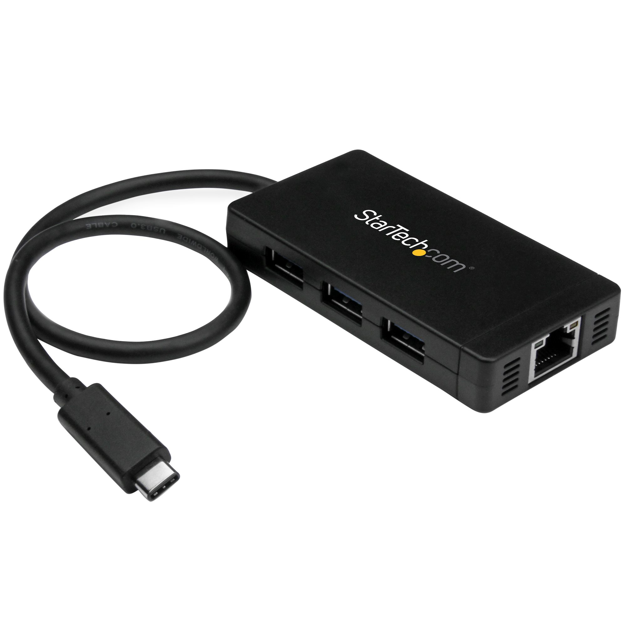 STARTECHCOM 3 Port USB 30 Hub mit USBC und Gigabit Ethernet inklusive Netzteil USB C Hub USB TypC Hub mit GbE USB Ty