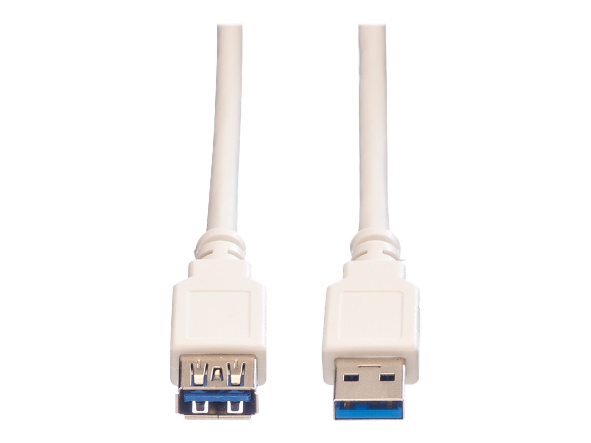 VALUE USB 3.2 Gen 1 Kabel Typ A-A ST/BU weiss 1,8m