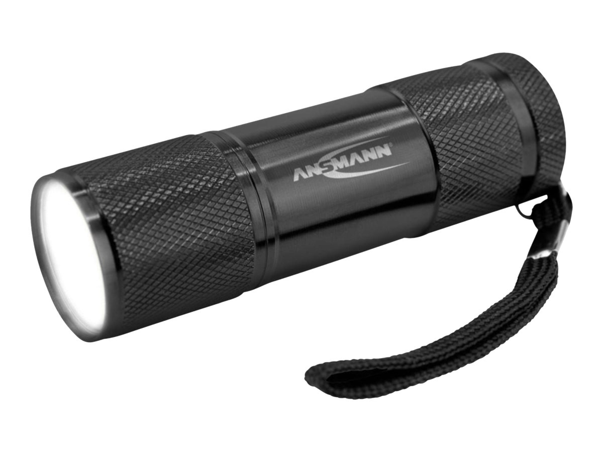 ANSMANN Action COB LED LED Taschenlampe schwarz 9,5 cm, 200 Lux, 175 Lumen, 1 W, 1 St