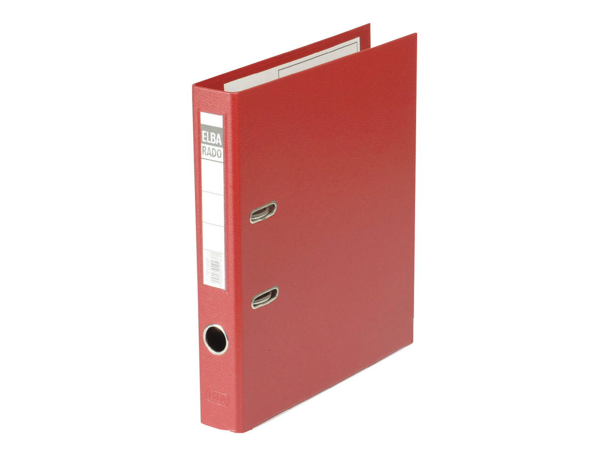 ELBA rado plast Ordner rot Kunststoff 5,0 cm DIN A4 ELBA rado plast Ordner rot Kunststoff 5,0 cm DIN A4