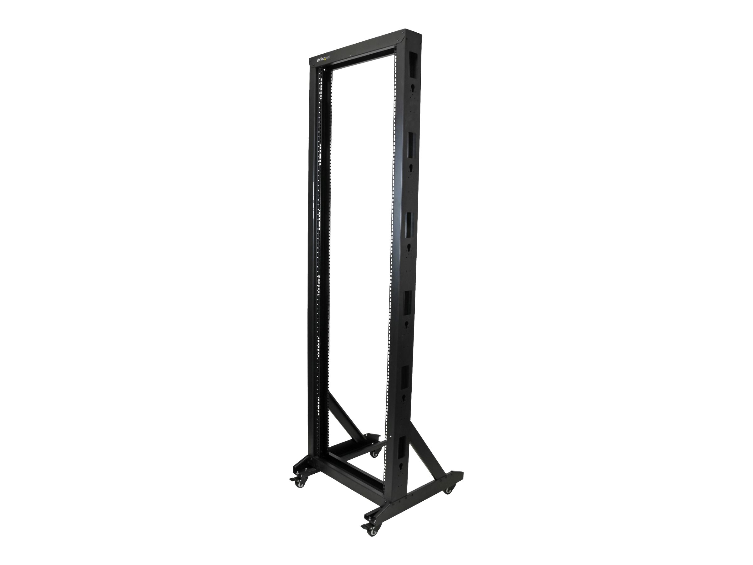 STARTECH.COM 2 Post Server Rack mit Rollen - stabile Stahl konstruktion - 42HE