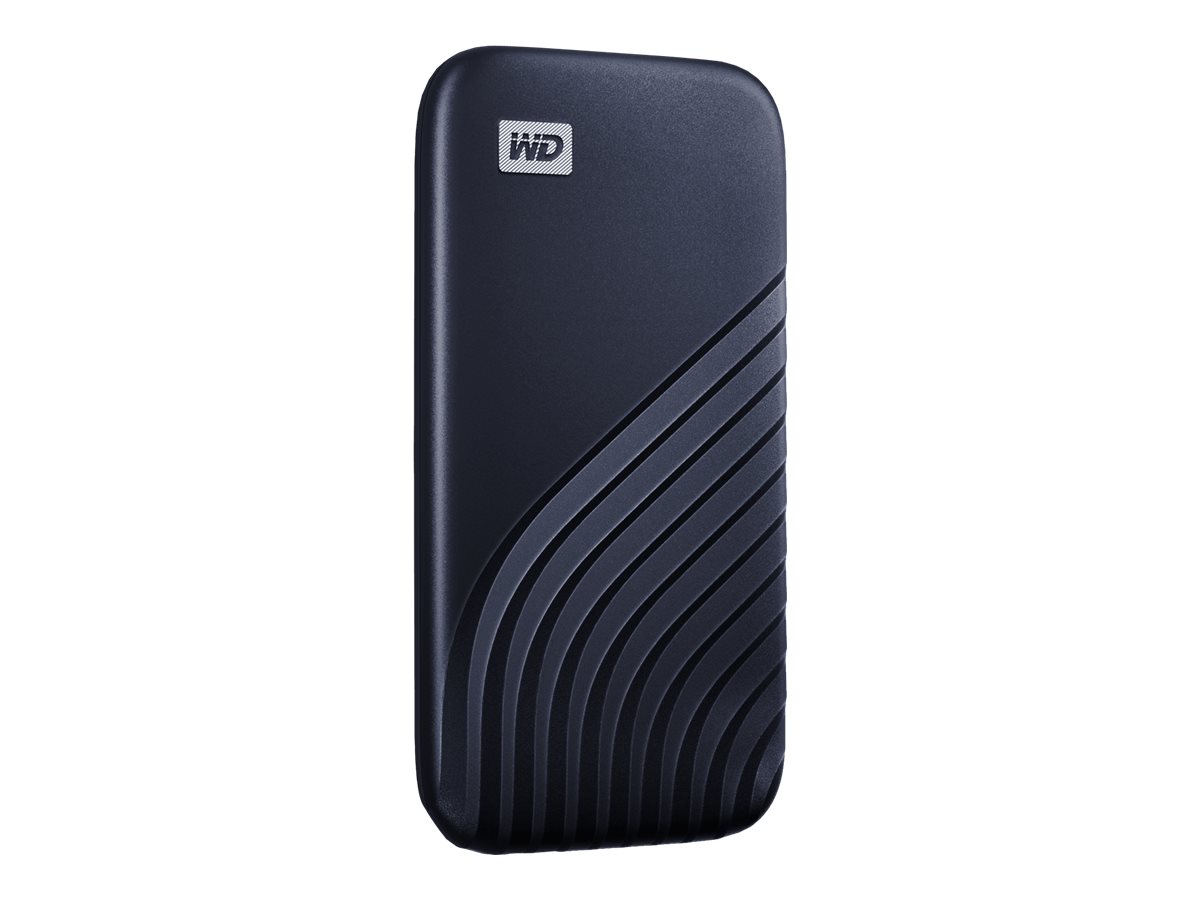 WD My Passport SSD 1TB Midnight Blue Cross Compatible USB 3.2 Gen-2 and USB-C 1050MB/s Read 1000MB/s Write PC & Mac Compatiable