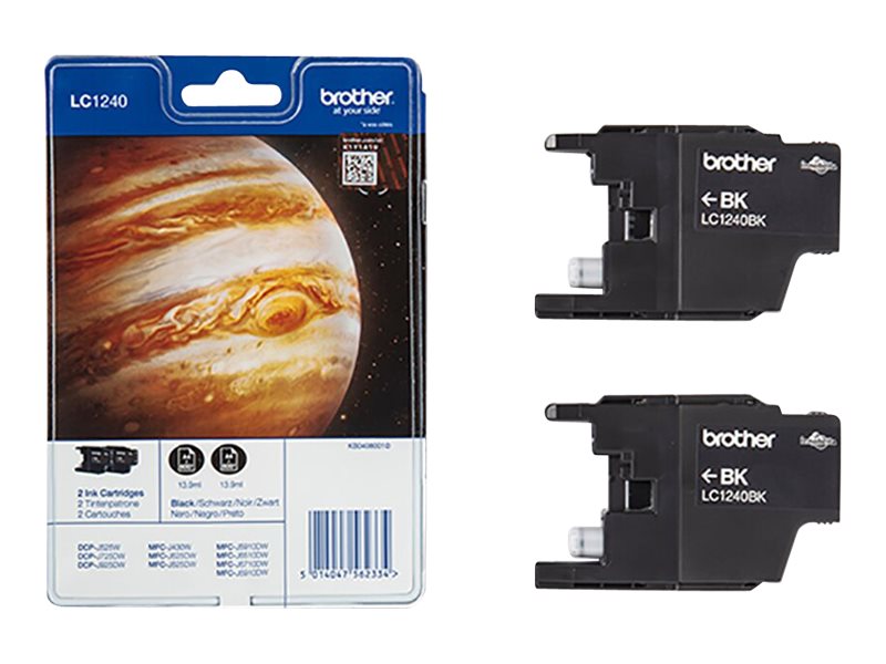 Brother LC1240 Twin-Pack - 2er-Pack - Schwarz
