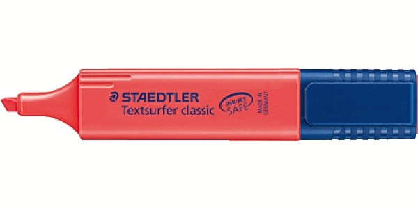 STAEDTLER Textsurfer® classic 364 Textmarker rot, 1 St. STAEDTLER Textsurfer® classic 364 Textmarker rot, 1 St.