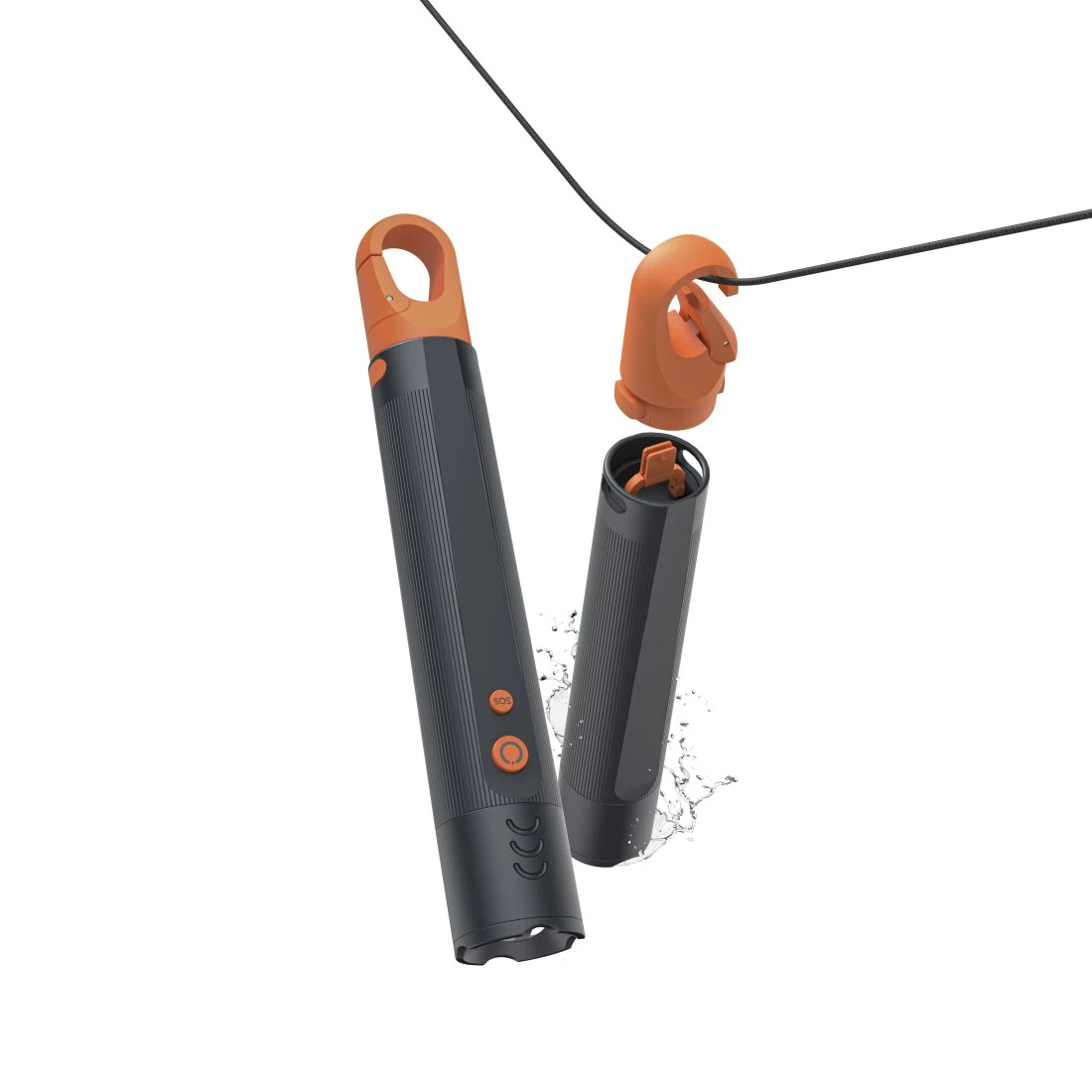 Hama LED-Taschenlampe FLX600 Grau Stoßfest Aluminium
