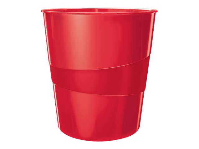 LEITZ WOW Duo Colour Papierkorb 15,0 l rot LEITZ WOW Duo Colour Papierkorb 15,0 l rot