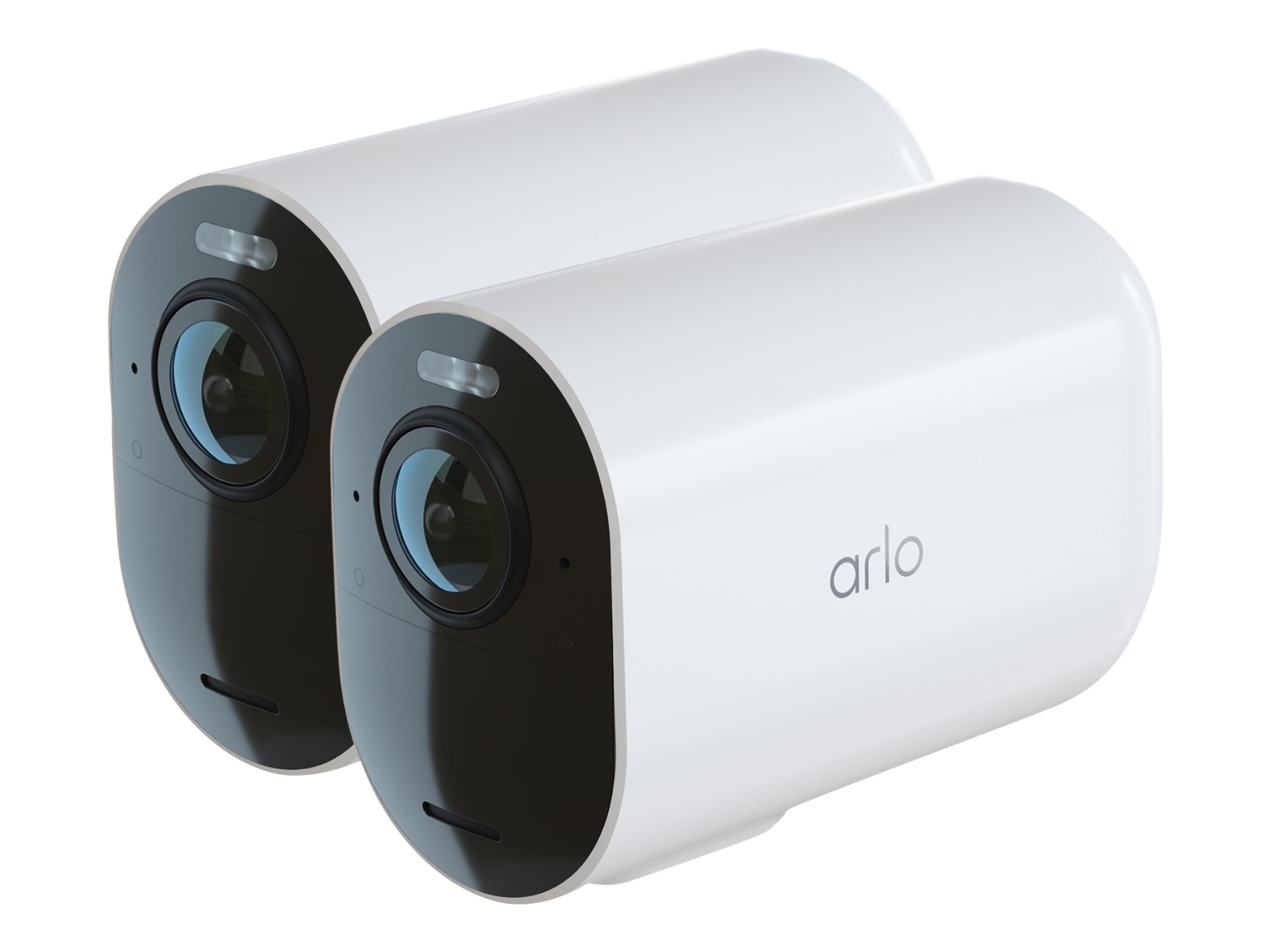 Arlo Ultra2 XL 4K IP Überwachungskamera Außen, 2er Set, weiß 12-Monate Akkulaufzeit, Kabellos, Licht, Farb-Nachtsicht, Bewegungsmelder, Sirene, 3 Monate Testzeitraum Secure