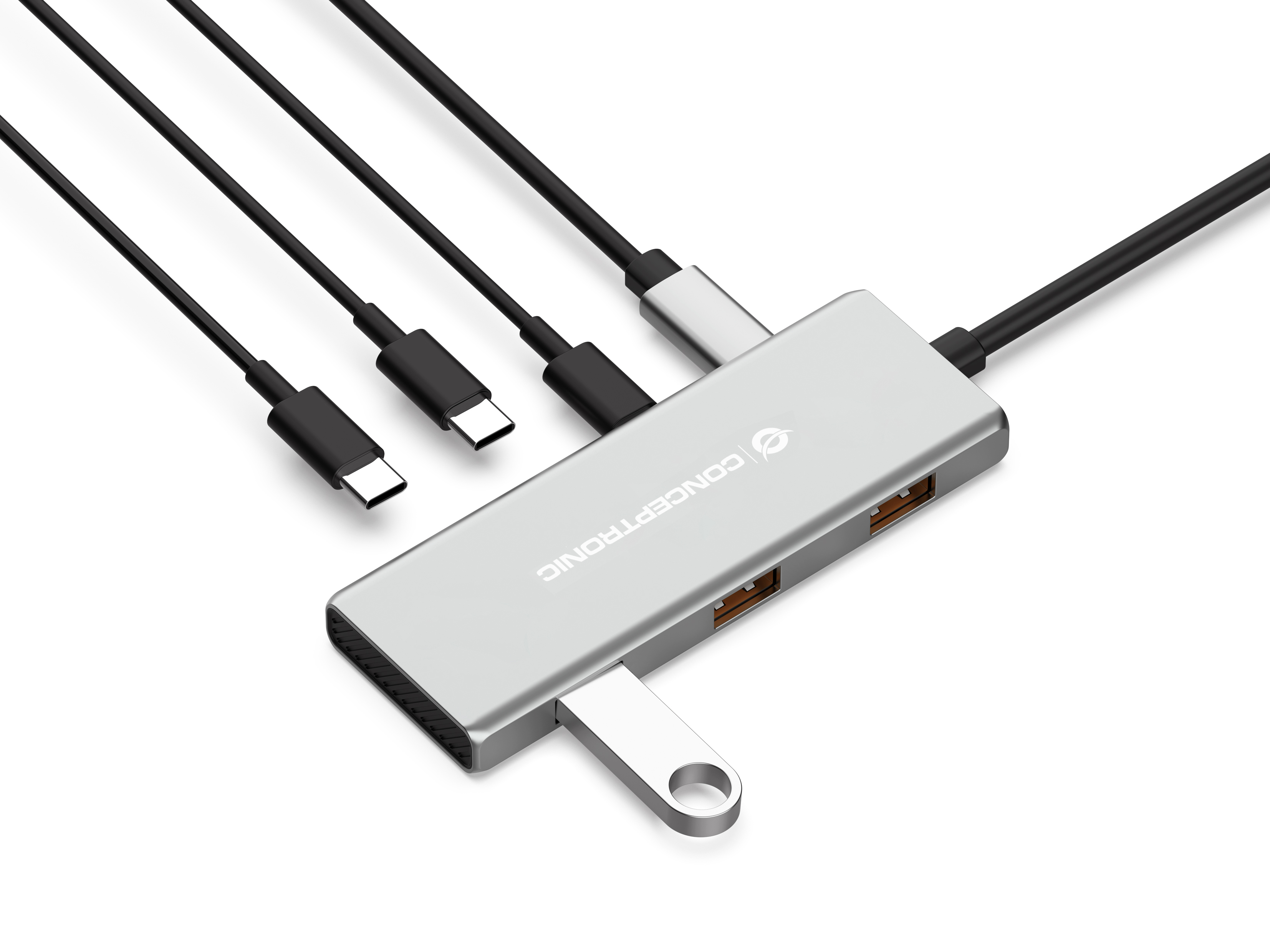 CONCEPTRONIC 71 Dock USBC3xUSBC3xUSBA 25cm gr