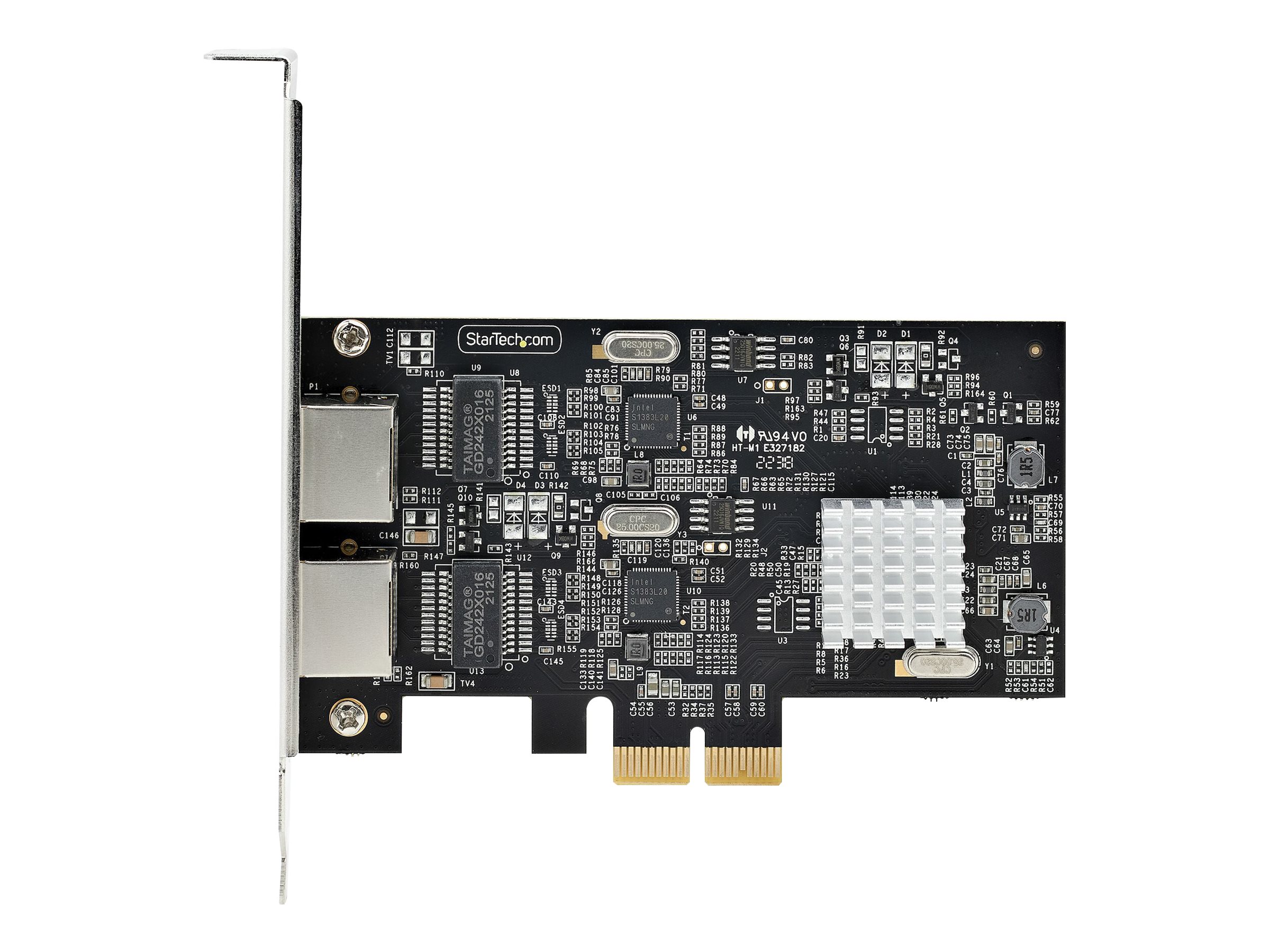 STARTECHCOM 2Port 25 Gbit PCIe Netzwerkkarte Intel I225V DualPort Computer LAN Karte MultiGigabit NIC 25G PCI Express Server