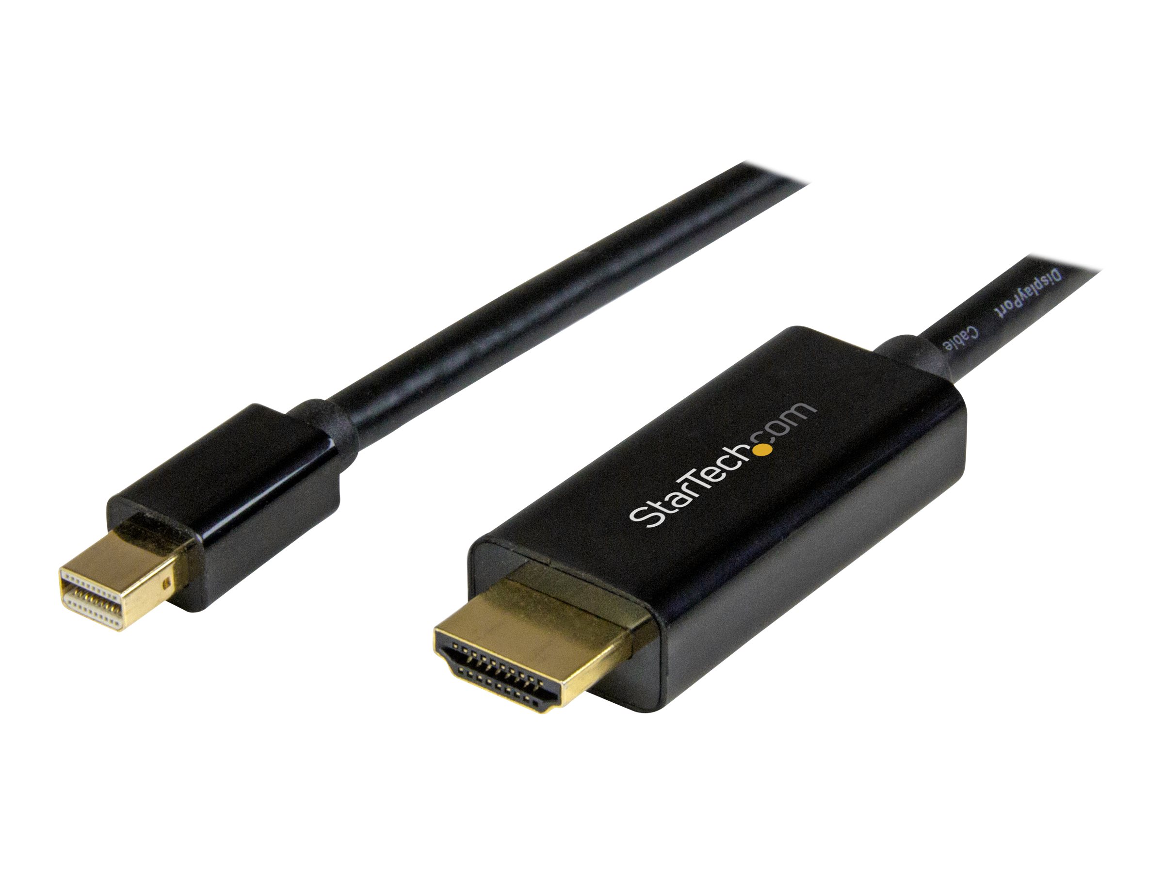 STARTECHCOM Mini DisplayPort to HDMI Converter Cable 3 ft 1m 4K
