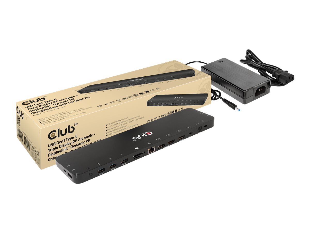 Club3D 4K ChargingDock USBC 6xUSB3DP2xHDMILAN 120W