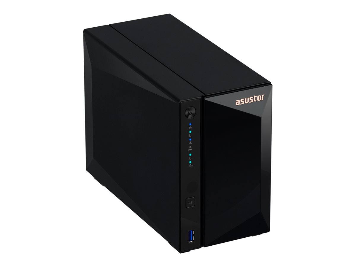 ASUSTOR AS3302T v2 2 Bay NAS Realtek RTD 1619B 2GB DDR4 Diskless 25Gbe Port