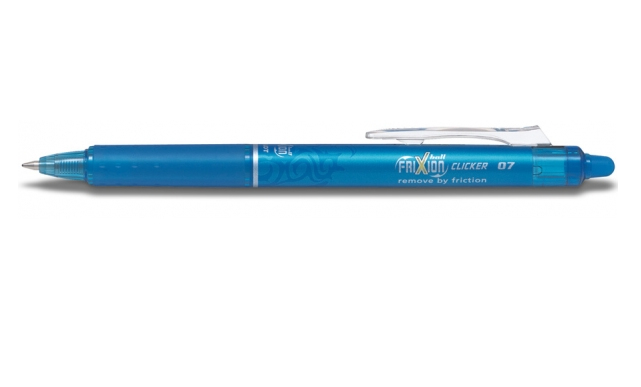 PILOT FRIXION ball CLICKER Tintenroller hellblau 0,4 mm, Schreibfarbe: blau, 1 St.