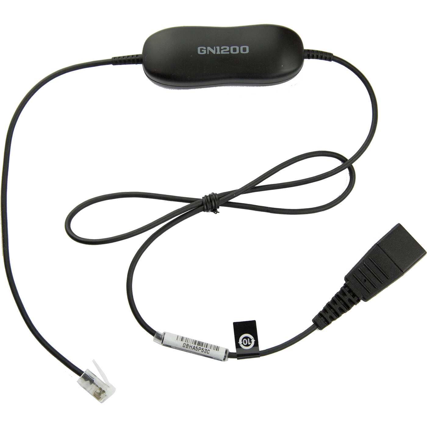 JABRA Smart Cord QD to RJ10 straight 08meters with 8position switch configurator for STD Headsets