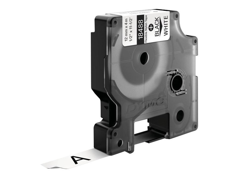 18488 DYMO ID1 12mm SCHWARZ-WEISS