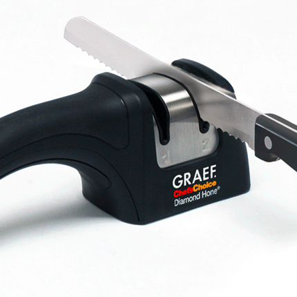 GRAEF Messerschärfer Pronto schwarz, silber, 1 St