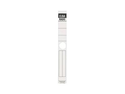 10 ELBA Ordneretiketten rado weiss fuer 5,0 cm Rueckenbreite 10 ELBA Ordneretiketten rado weiss fuer 5,0 cm Rueckenbreite
