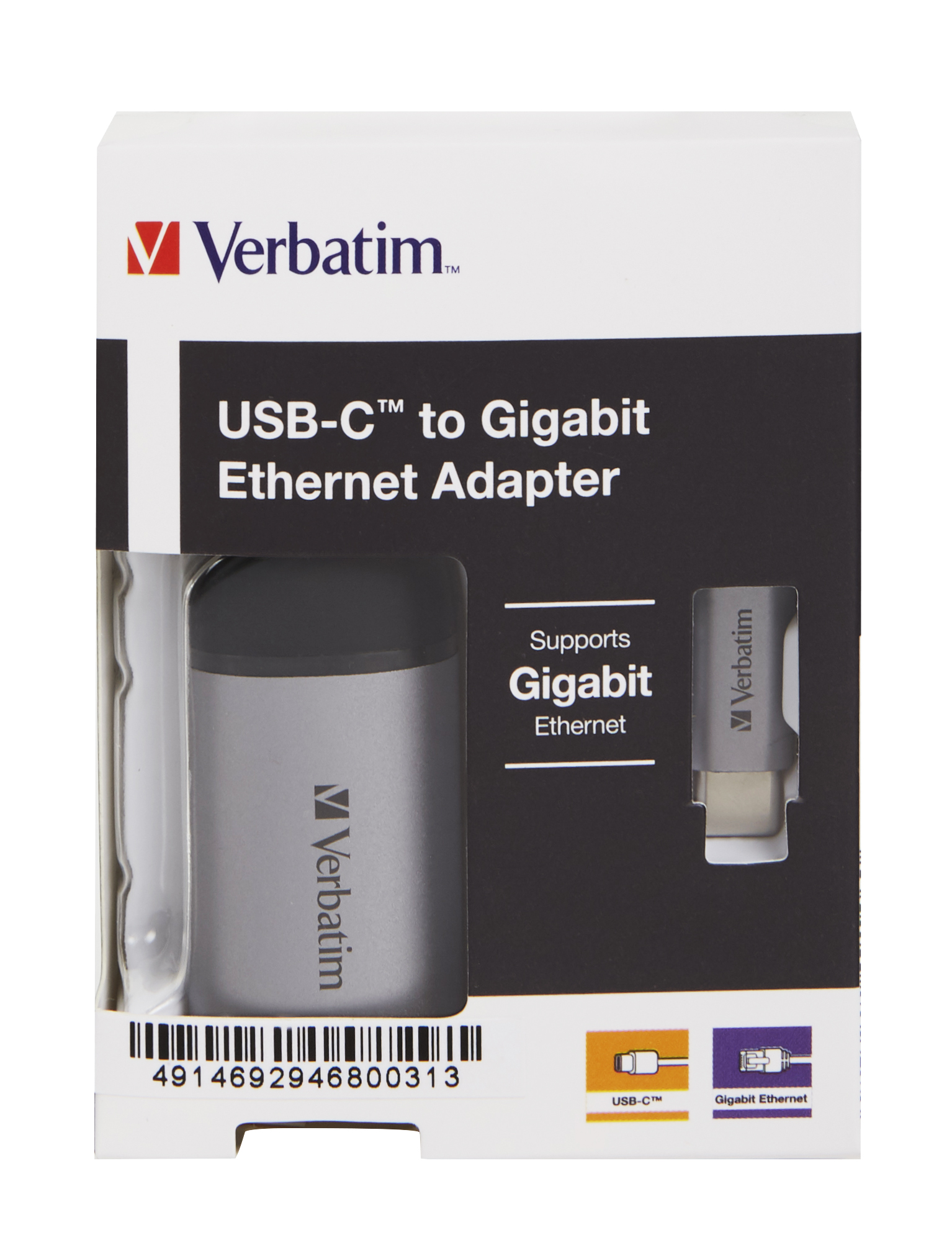 49146 VERBATIM Netzwerkadapter USBC 30