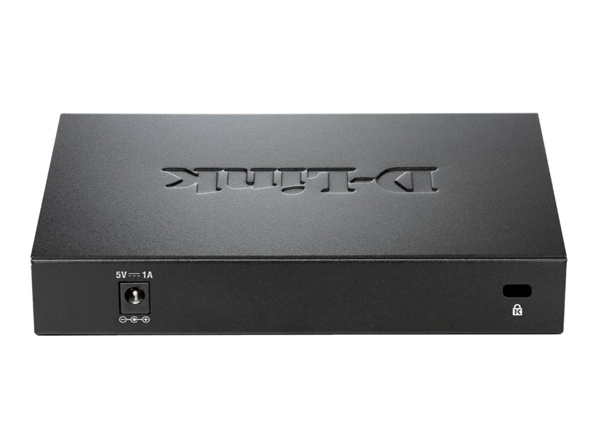 D-LINK DES-108 8?Port Layer2 Fast Ethernet Switch 8x 10/100 Mbit/s Metallgehaeuse Autosensing MDI/MDIX-Anpassung