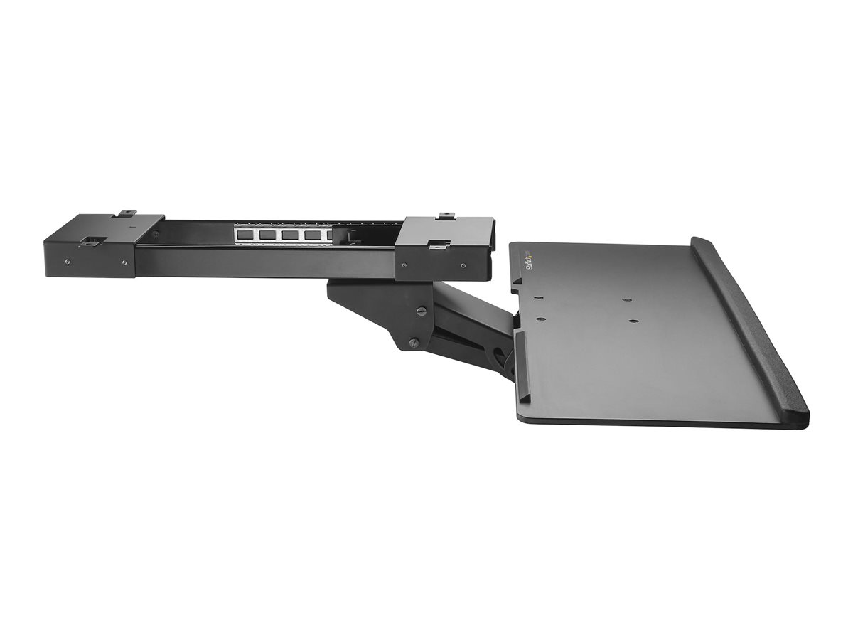 STARTECH.COM Under Desk Keyboard Tray - 26.4in Wide - Adjustable - Computer Keyboard Stand - Keyboard Shelf - Ergonomic Keyboard Tra STARTECH.COM Under Desk Keyboard Tray - 26.4in Wide - Adjustable - Computer Keyboard Stand - Keyboard Shelf - Ergonomic Keyboard Tra
